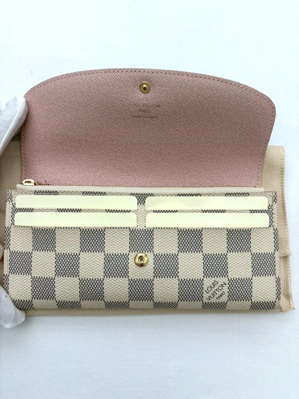Louis Vuitton Emilie Damier N41625 Azur Canvas Wallet